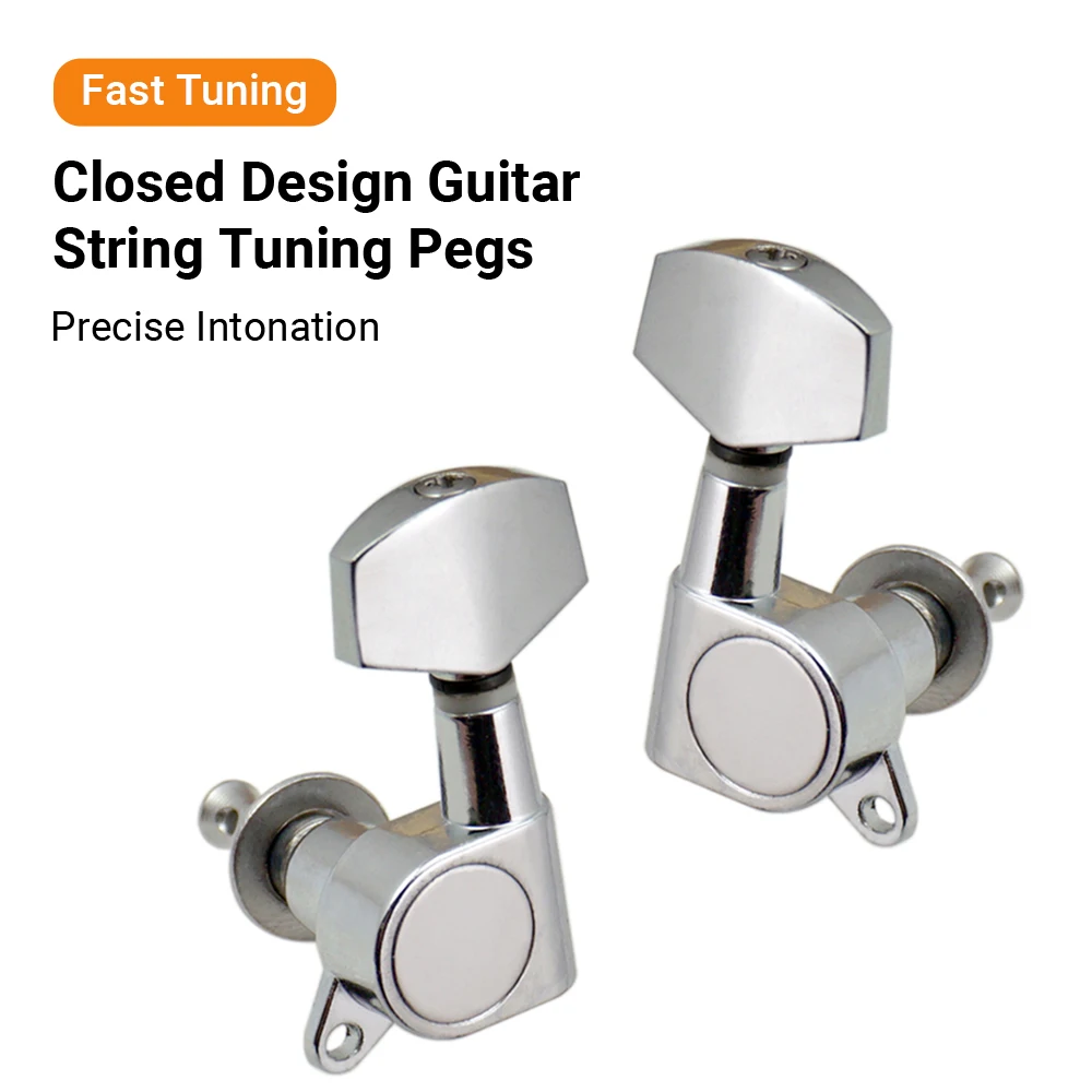 6 stücke versiegelt gitarre string pegs locking tuner 3l3r tuning pegs string tuner elektrische akustische gitarre tuner mechaniken knöpfe f