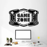 video game zone wall sticker joystick vinyl decal boys kids play room decor gamer art stickers gaming gamepad mural c5059