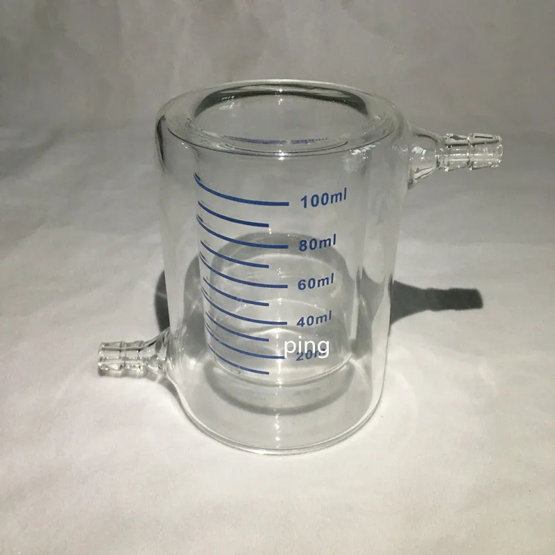

Stainless steel constant temperature cup double layer photocatalytic reactor water bath circulation cup glass jacket cup laborat