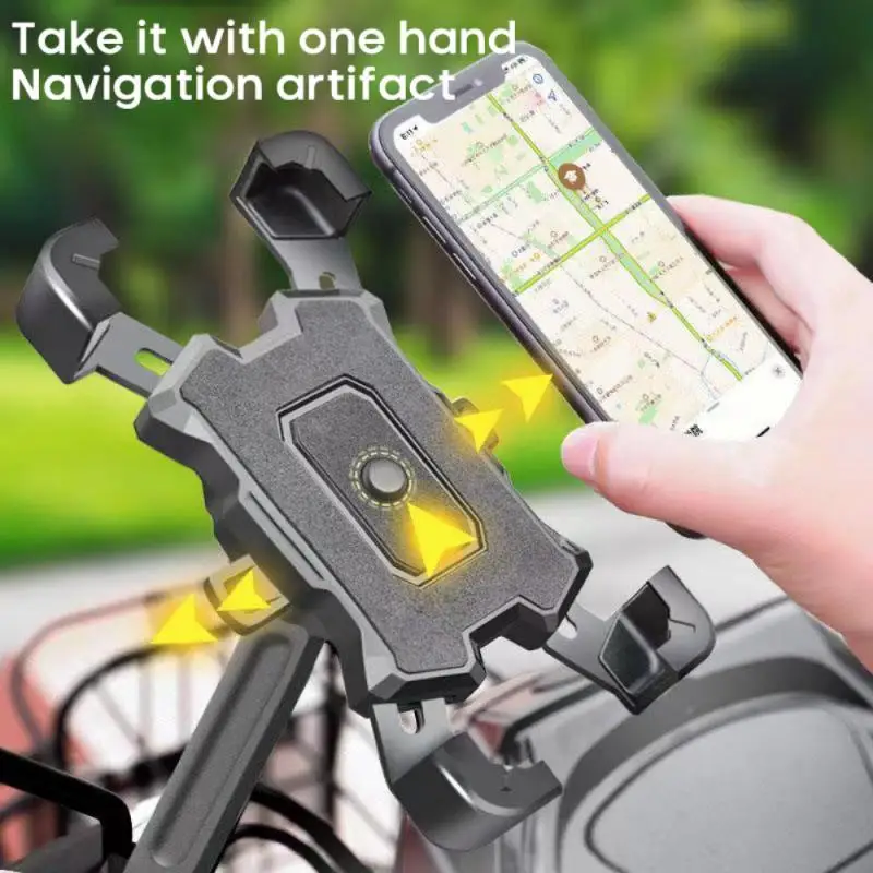 

Bicycle Mobile Phone Bracket Universal Bicycle Shockproof Navigation Bracket Electric Vehicle Mobile Phone Bracket For Iphone