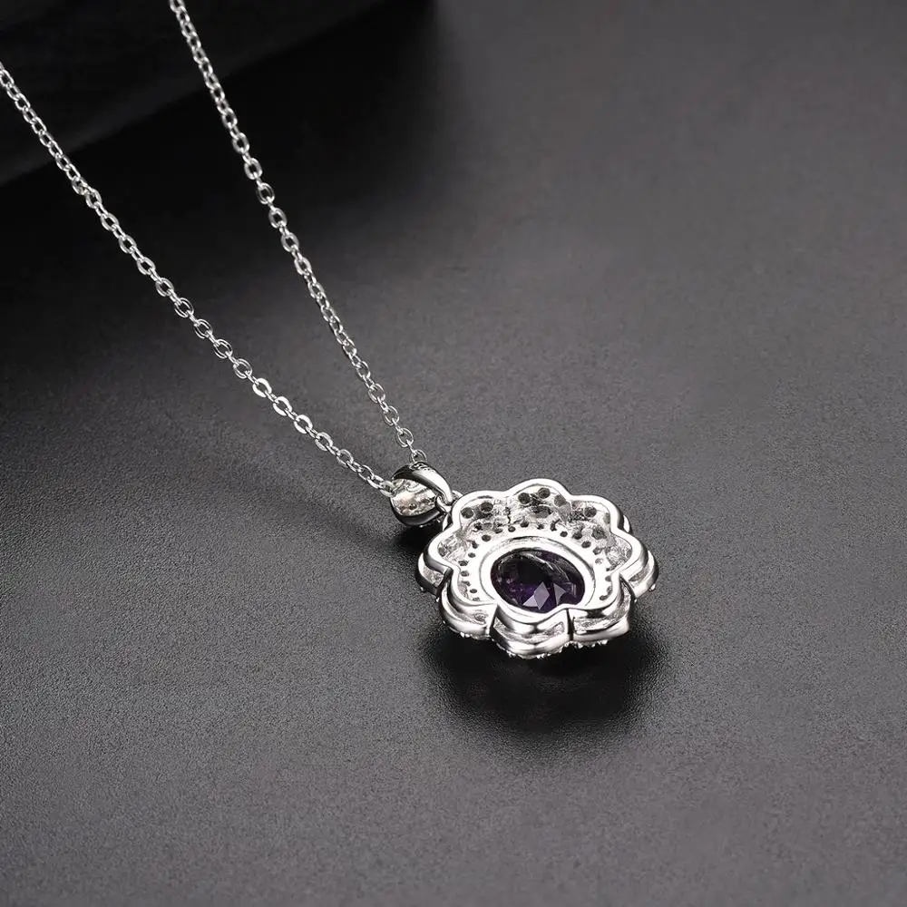 Женский кулон с аметистом 925 карата из серебра пробы | Украшения и аксессуары