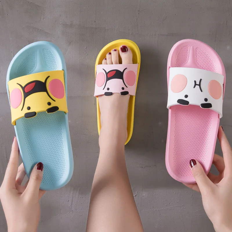 Slipper Female Home Bathroom Non-Slip EVA Soft Bottom Mute Slippers Universal Wear-Resistant  Shoes Women  Home Slippers