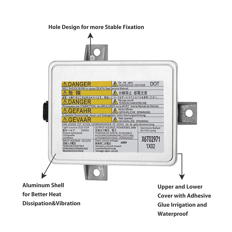 W3T10471 X6T02991 33119-S0K-A10 Xenon HID балласт для фар с зажигателем и D2S лампочкой Acura TL TSX Honda S2000