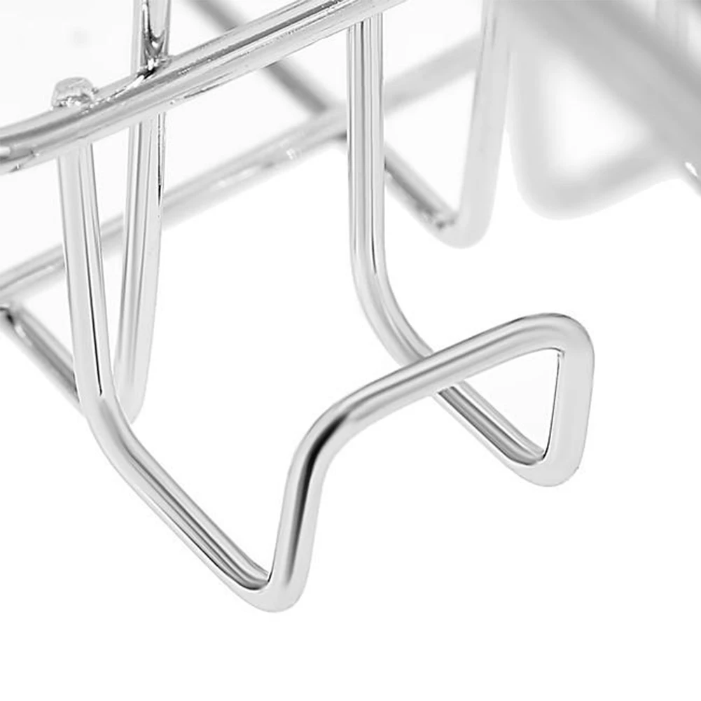 

2PCS Bathroom Shelves Two-Layer No-Drilling Shower Organizers Stainless Steel Kitchen Storage Racks Toilet Shelf Silver