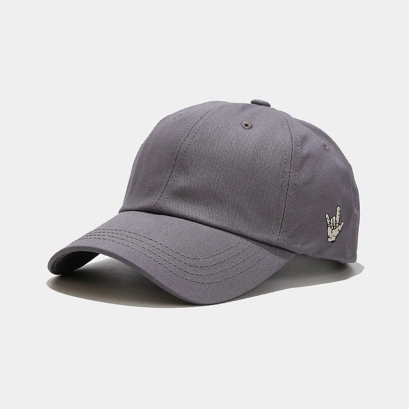 

2021 Cotton gestures embroidery patchwork Casquette Baseball Cap Adjustable Snapback Hats for men and women 46