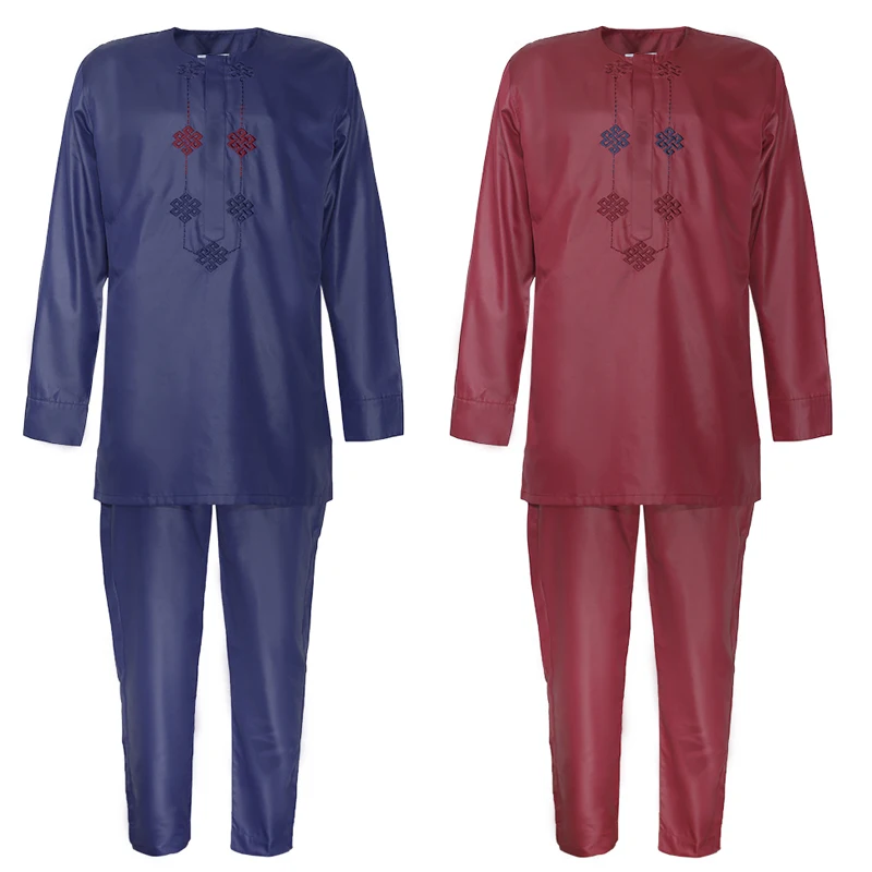 Мужская одежда в африканском стиле от Dashiki комплект из 2 предметов с рубашкой и