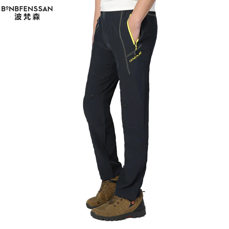 Мужские штаны для пешего туризма зимние толстые теплые ветрозащитные