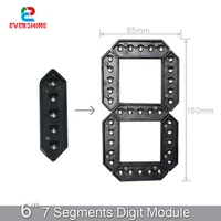 6 inch 7 segment outdoor waterproof digital number module for led gas station electronic fuel price sign
