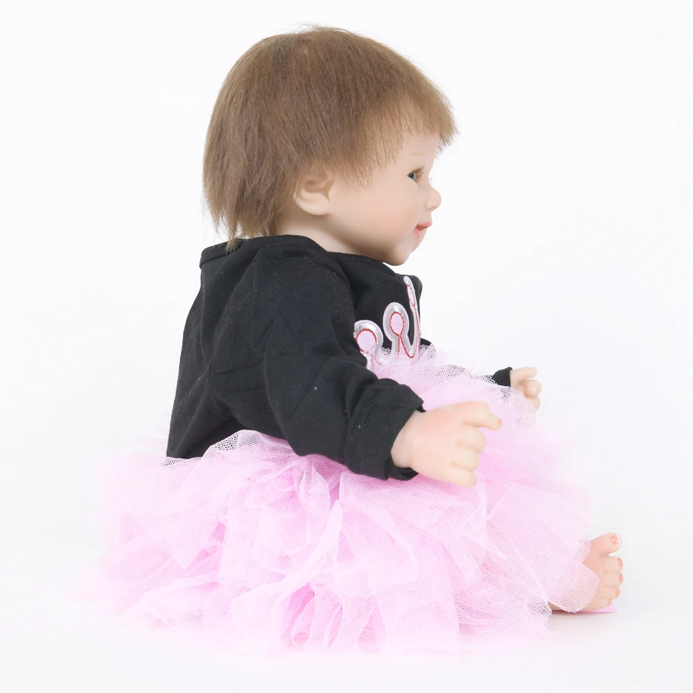 New Design 20 Inch Mohair Eco-friendly PP Cotton Body Reborn Baby Christmas Dolls Toys for Kids Doll Alive | Игрушки и хобби