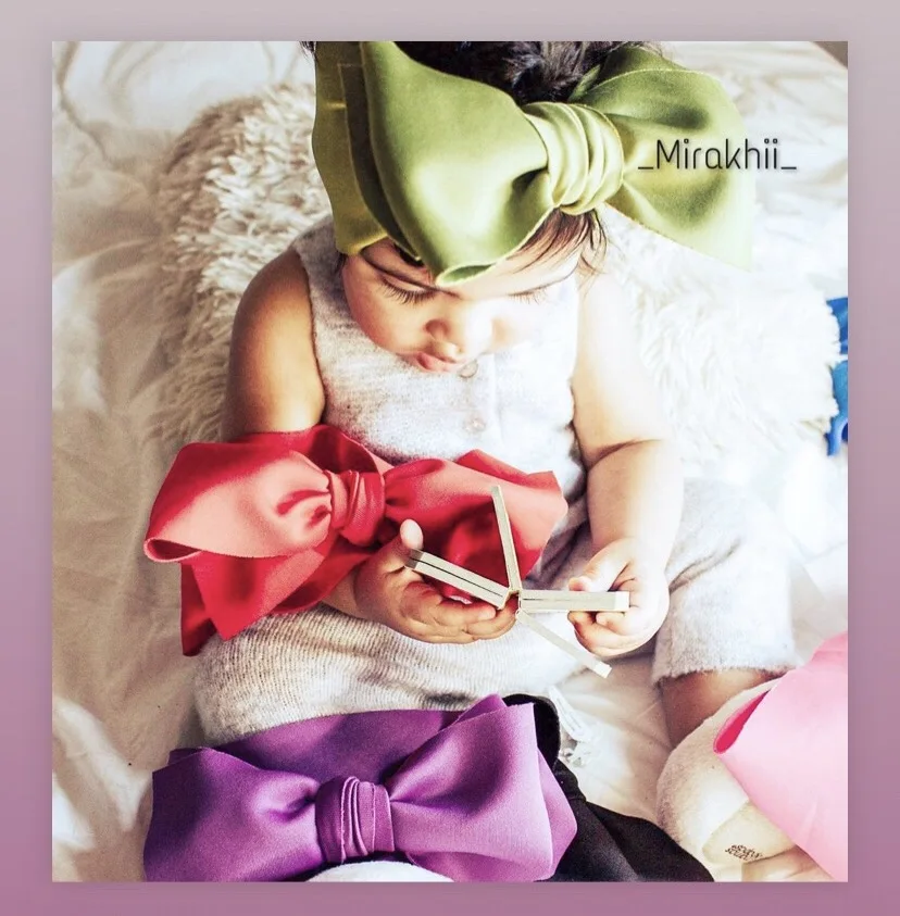 Детская повязка на голову для девочек тюрбан с предварительно привязанным узлом