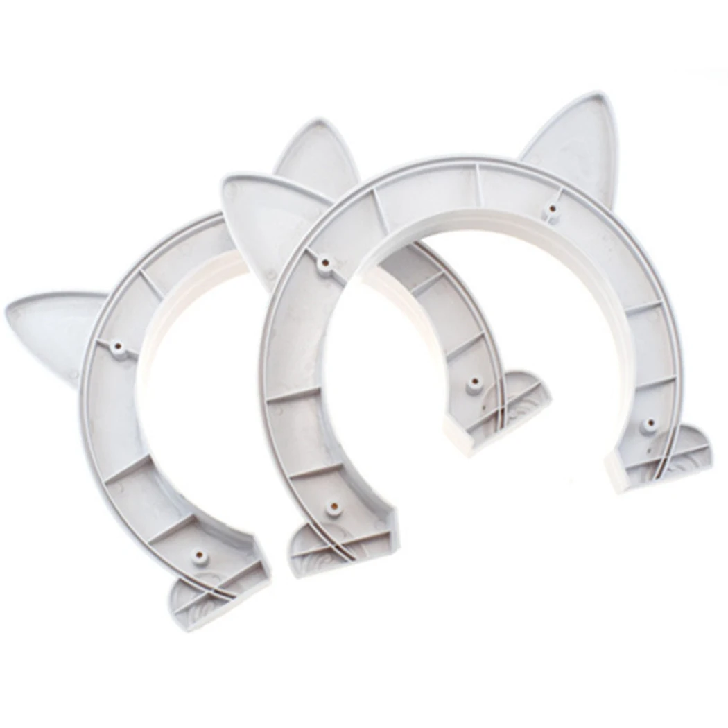 

Pet Door Plastic Hole Cute No flap Cat Head Shape Easy Install Cat Door Dog Door cat dog supplies Pet Supplies