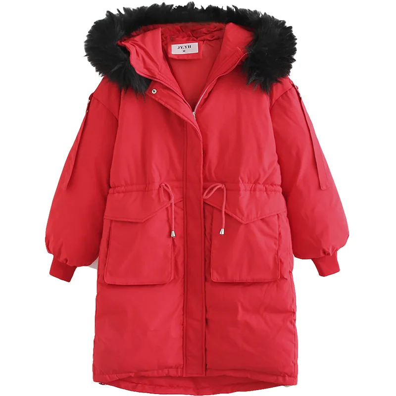 Зимние Повседневные парки 2019 размера плюс модная одежда свободного кроя с