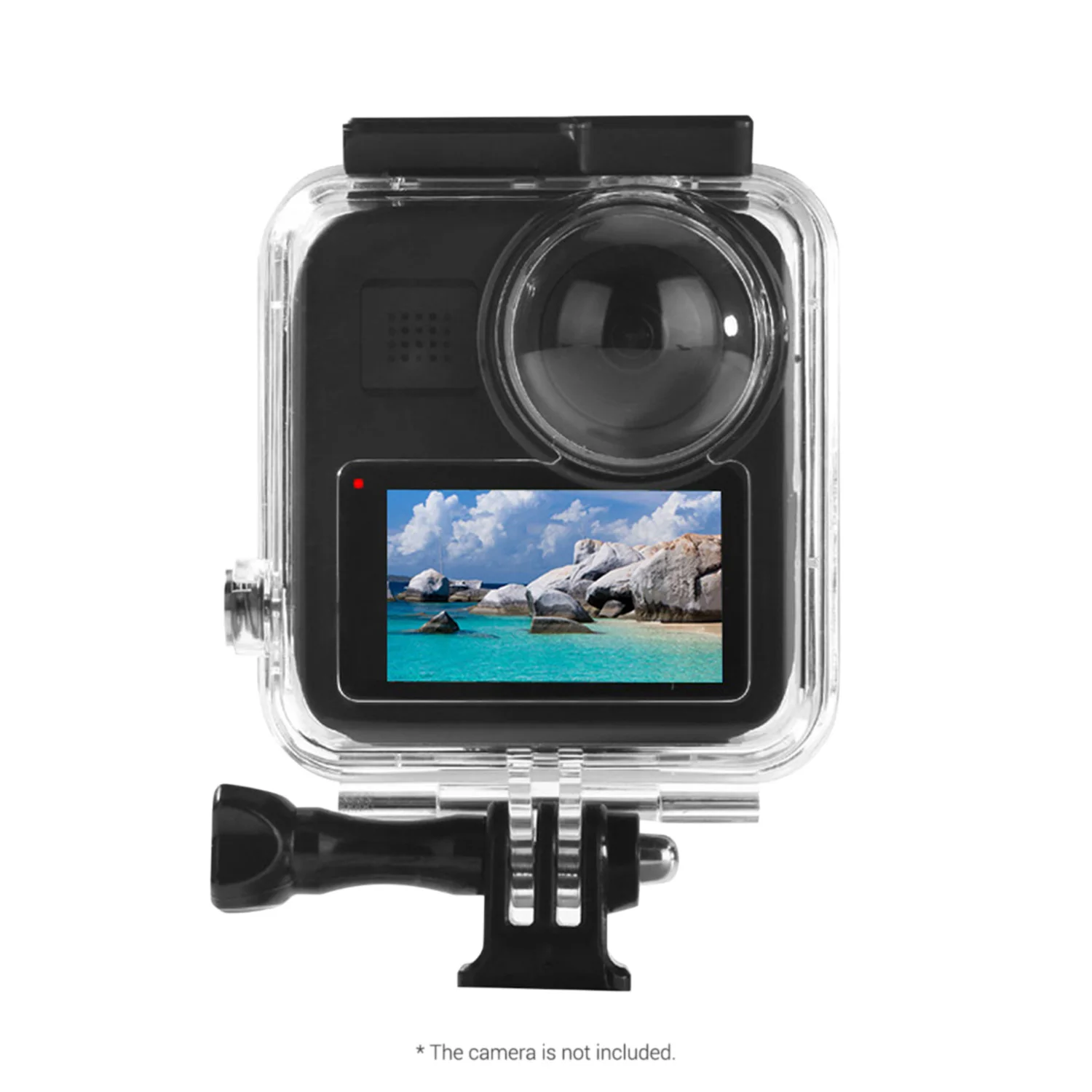 

Action Sports Camera Waterproof Case Diving Protective Housing Transparent Underwater 40M Compatible with GoPro Max Photography
