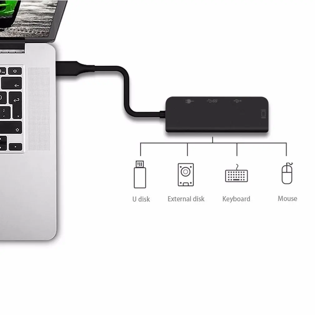 USB C концентратор USB-C к HDMI 4K 3 0 адаптер PD/порт зарядки Micro для MacBook Pro samsung Galaxy S8 type |