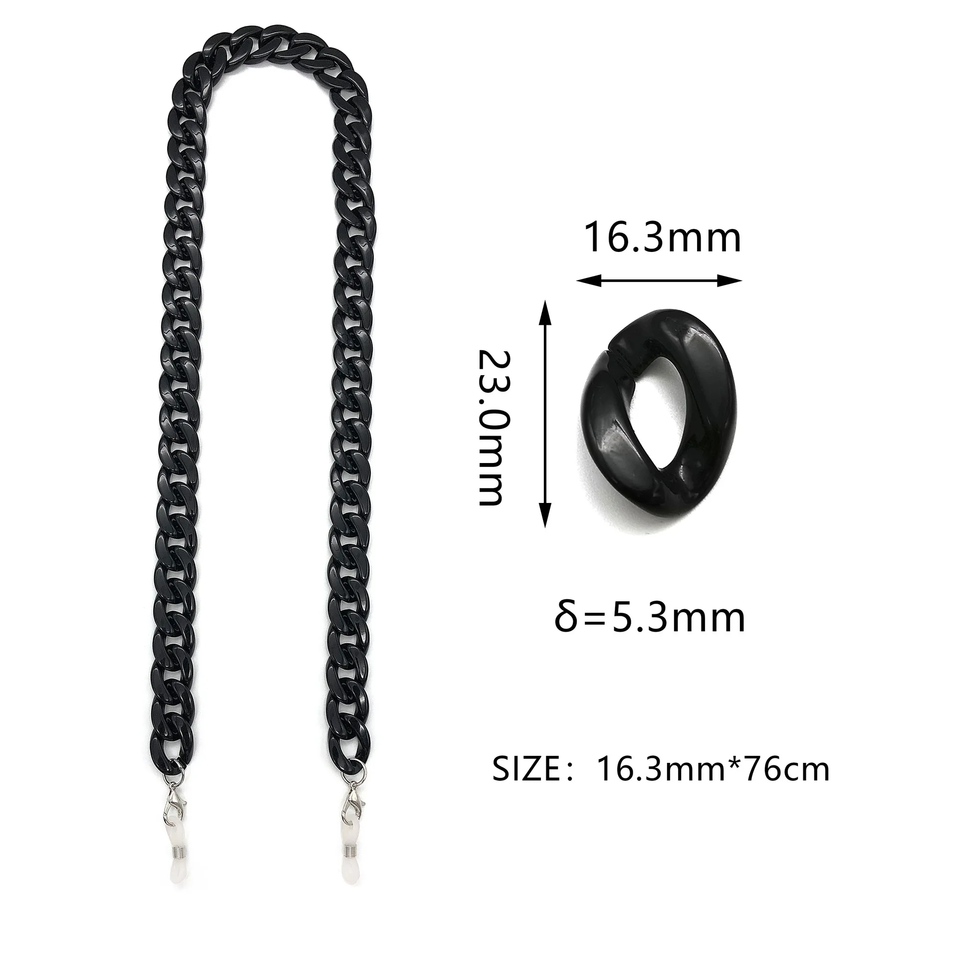 Kasure Модные Акриловые Очки с цепочкой шнур для очков чтения подвесная Шея