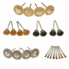 24 шт., латунная щетка щетки колеса провода дюйма, для гравера