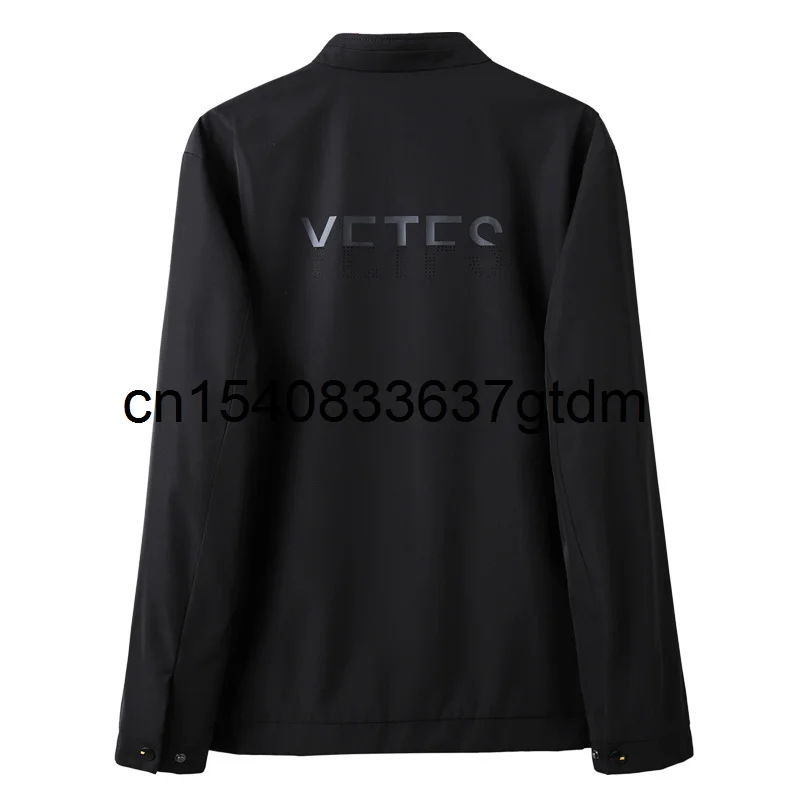 

Spring new men's fattening plus size stand collar business casual coat men's fat solid color versatile coat