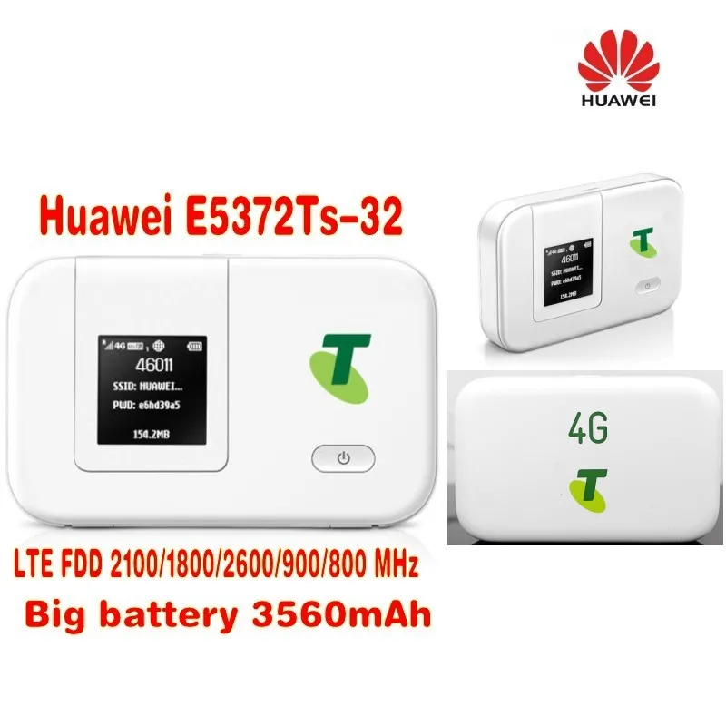 Разблокированный беспроводной wi fi роутер Huawei E5372Ts 32 mifi 4G 3560 мач с 2 антеннами 4g|3G/4G