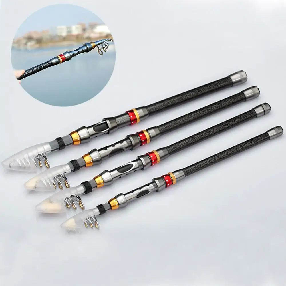 Новая телескопическая удочка карбоновая спиннинговая катушка 1 8/2 1/2 4/2 7/3 0 м