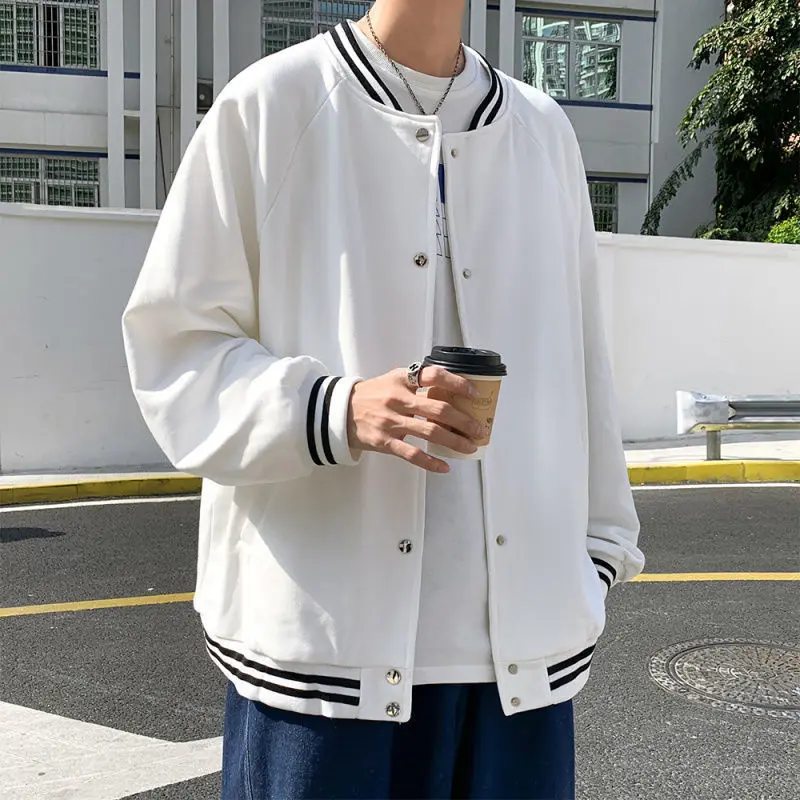 

Men's Baseball Jacket 2021 Fashion Woman Casual Oversize Korean Streetwear Coats Male Clothing Hip Hop College