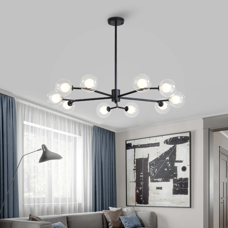 Золотистые/черные подвесные светильники современные декоративные для столовой