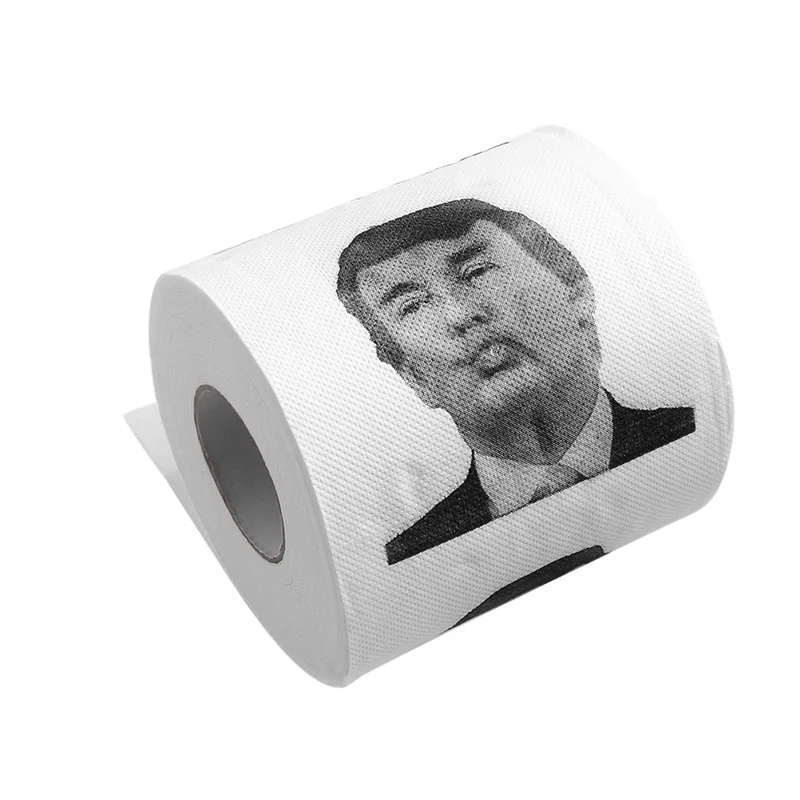 Двухслойная печатная Гиллари Клинтон Дональд Трамп доллар Юмористическая