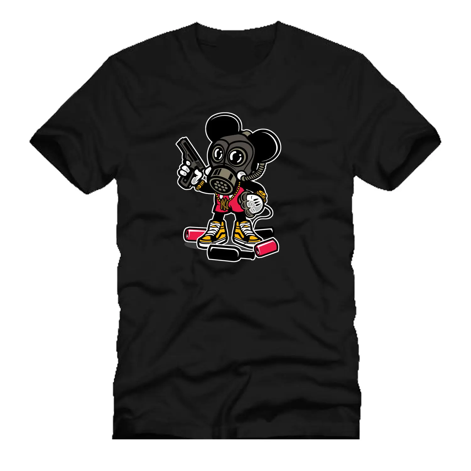 Гангста мышь газ костяшки пистолеты деньги городской пародия mashup dtg Мужская