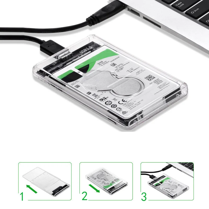 Чехол для внешнего жесткого диска 2 5 дюйма SATA на USB 3 0 | Компьютеры и офис