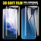 3D передняя + задняя мягкая прозрачная Гидрогелевая пленка для OnePlus 8 8T 7T Pro Полное покрытие ТПУ пленка Защита экрана для OnePlus 7 6 6T 5T