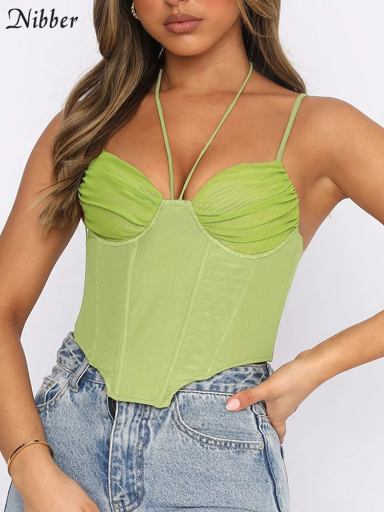 Nibber Сексуальная Милая однотонная женская кофта без рукавов для повседневного