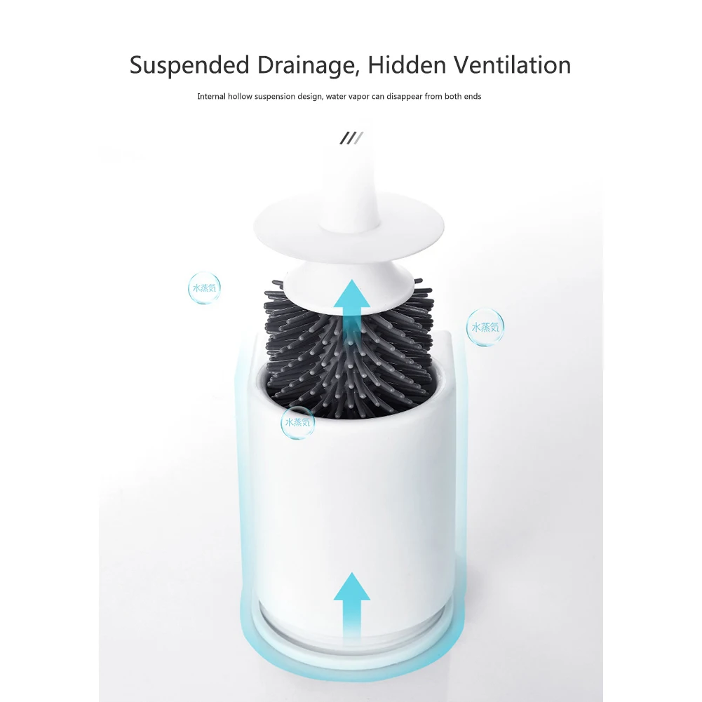 Инструменты для чистки ванной комнаты TPR многофункциональная длинная ручка