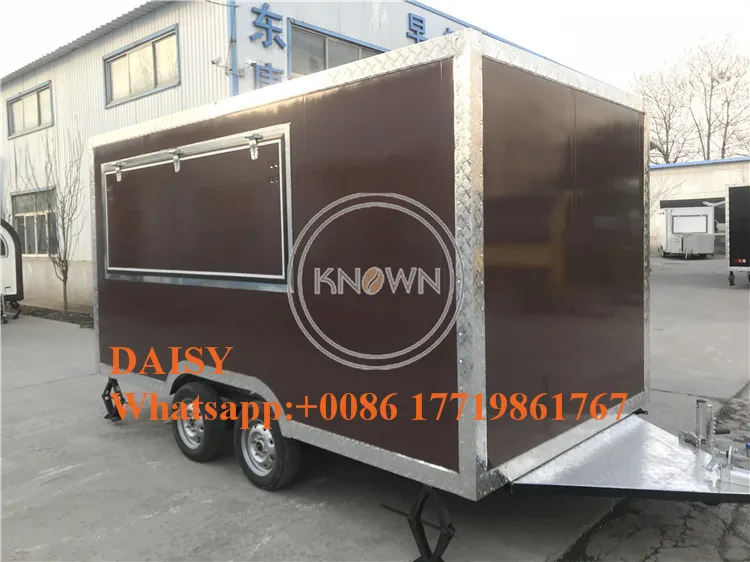 Уличный мобильный киоск для фаст-фуда тележка хот-догов торговый трейлер фургон