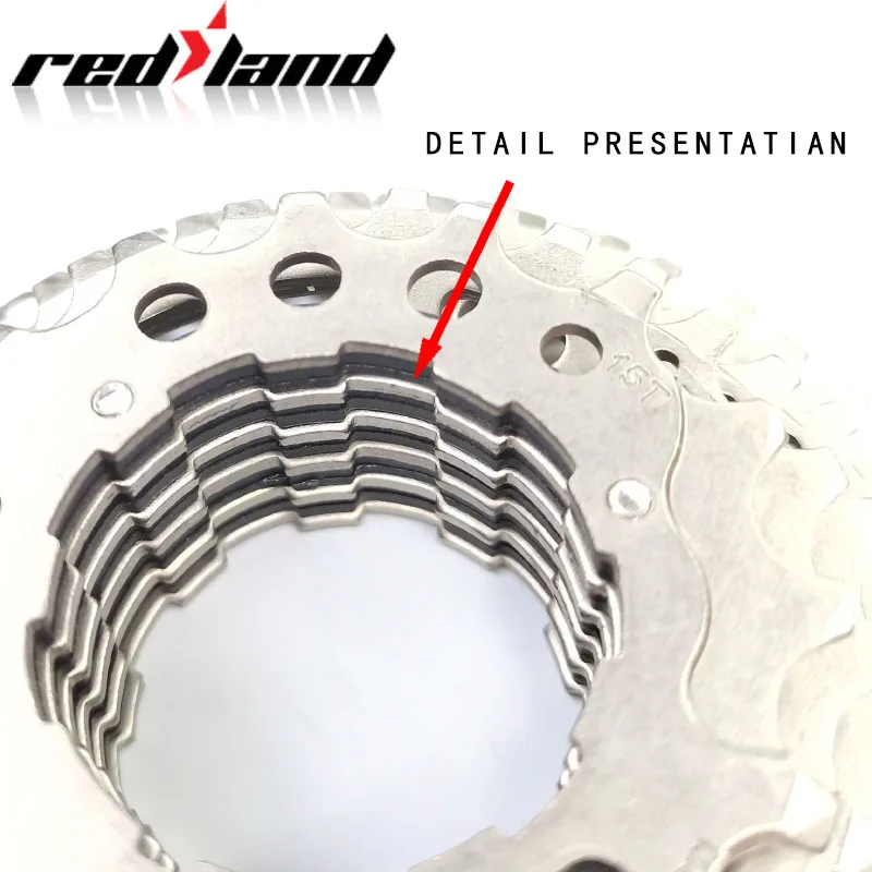 

REDLAND Highway Bike Cassette Sprocket 8-Speed 11-25T Flywheel High Carbon Steel Bicycle Accessories