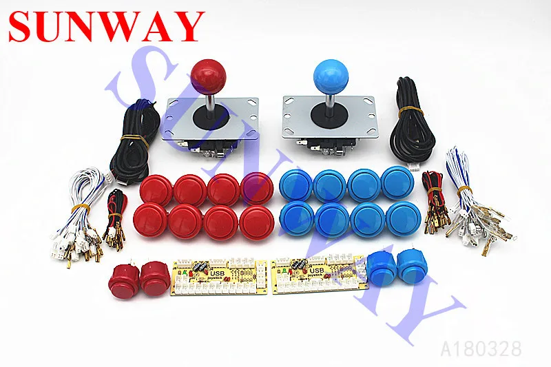 

Маме мультикадная аркадная игра DIY наборы нулевой задержки USB энкодер + аркадная борьба палка + аркадные кнопки на кнопку Sanwa Джойстик