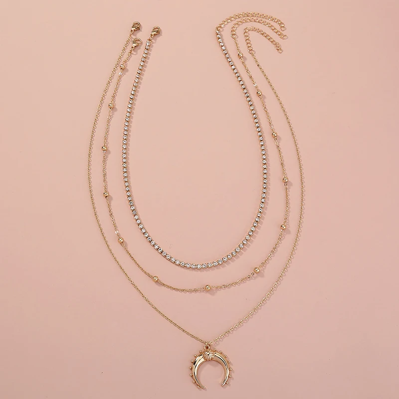 

BOAKO Ins Fashion Moon Necklace For Women 2020 Fashion Jewelry Necklace Charms Chains For Jewelry Choker Bijoux Femme#Hh18