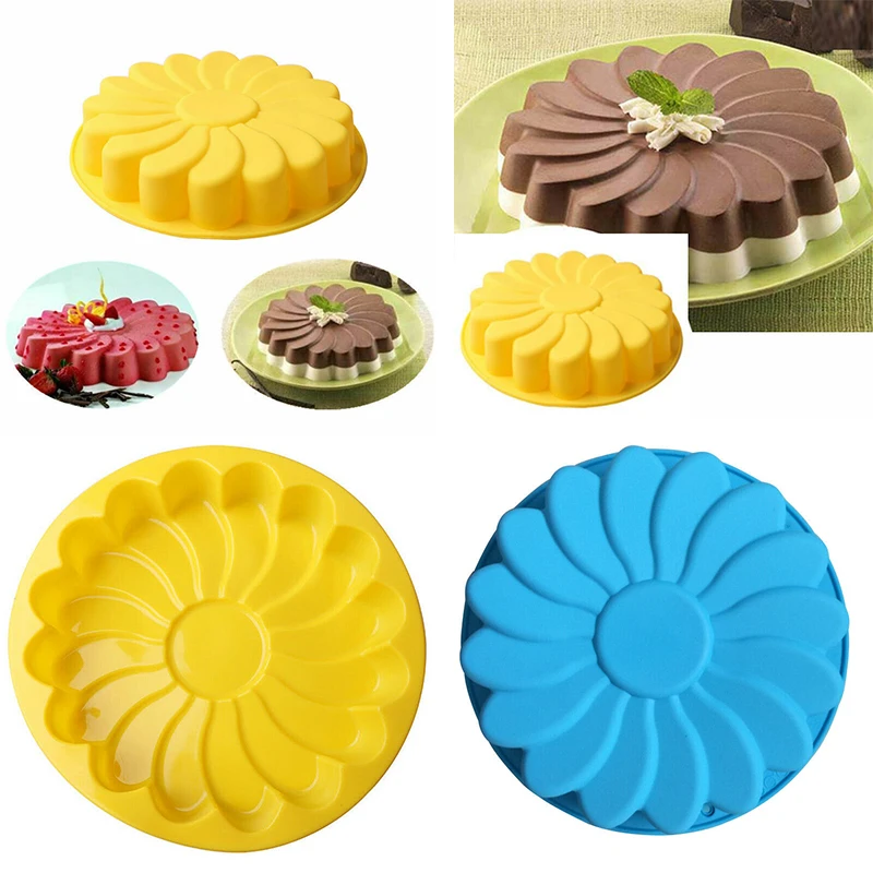 

Large Silicone Mold Flower Baking Pan Cake Chocolate Jelly New Candy Soap Mould