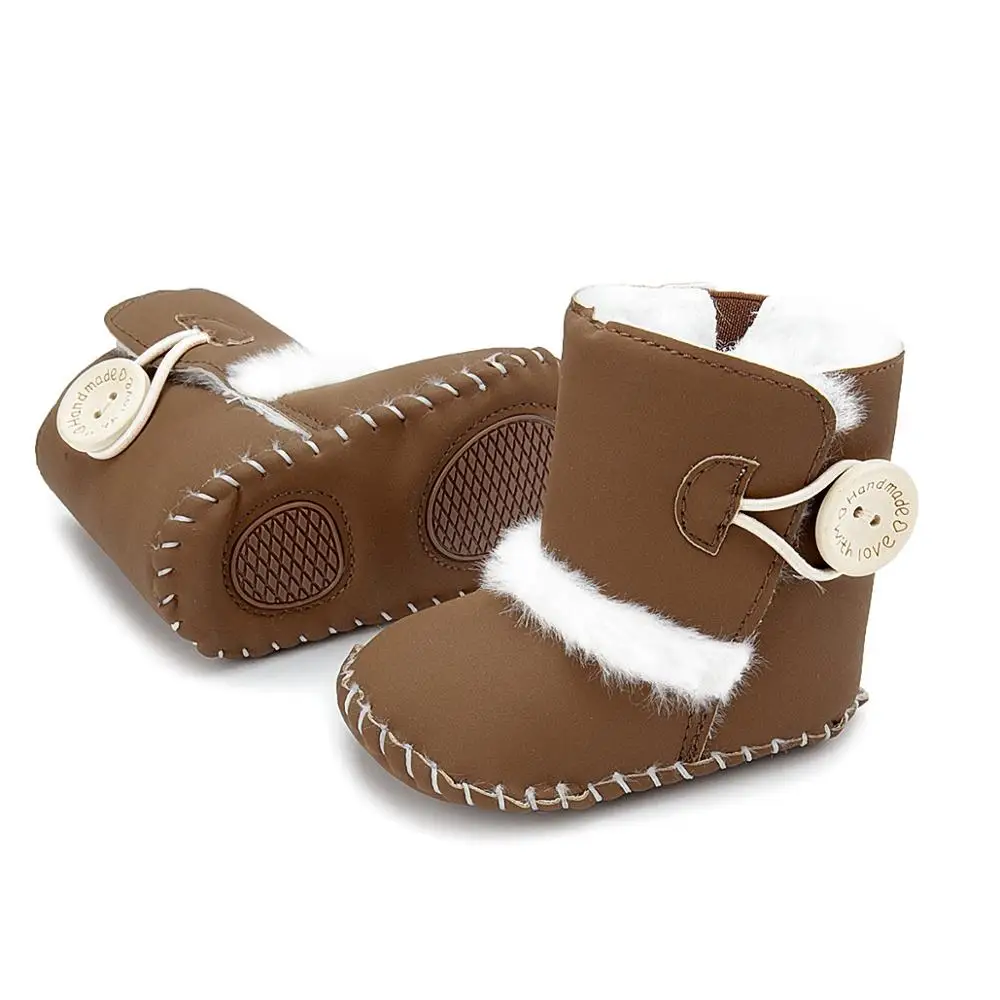 

Cute Autumn Winter Infants Shoes Baby Girl Boy Bow Knot Baby Boots Casual Sneakers Non-slip Soft Soled Walking Shoes