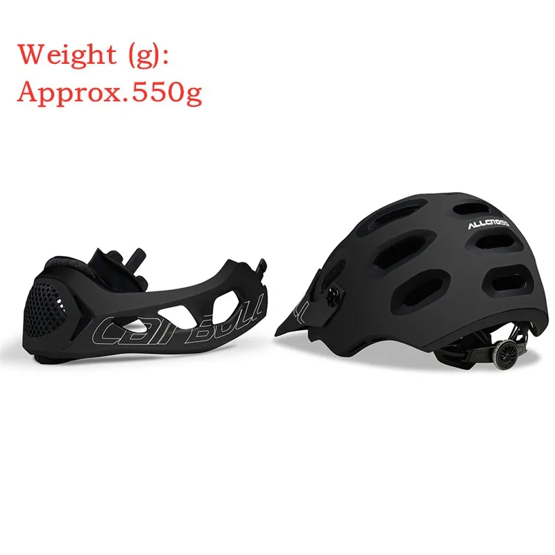

Cairbull Cycling Helmet Adult Full Covered Downhill Full Face Mountain Bicycle Helmet MTB Road Bike Helmet Men Women 56-62 cm