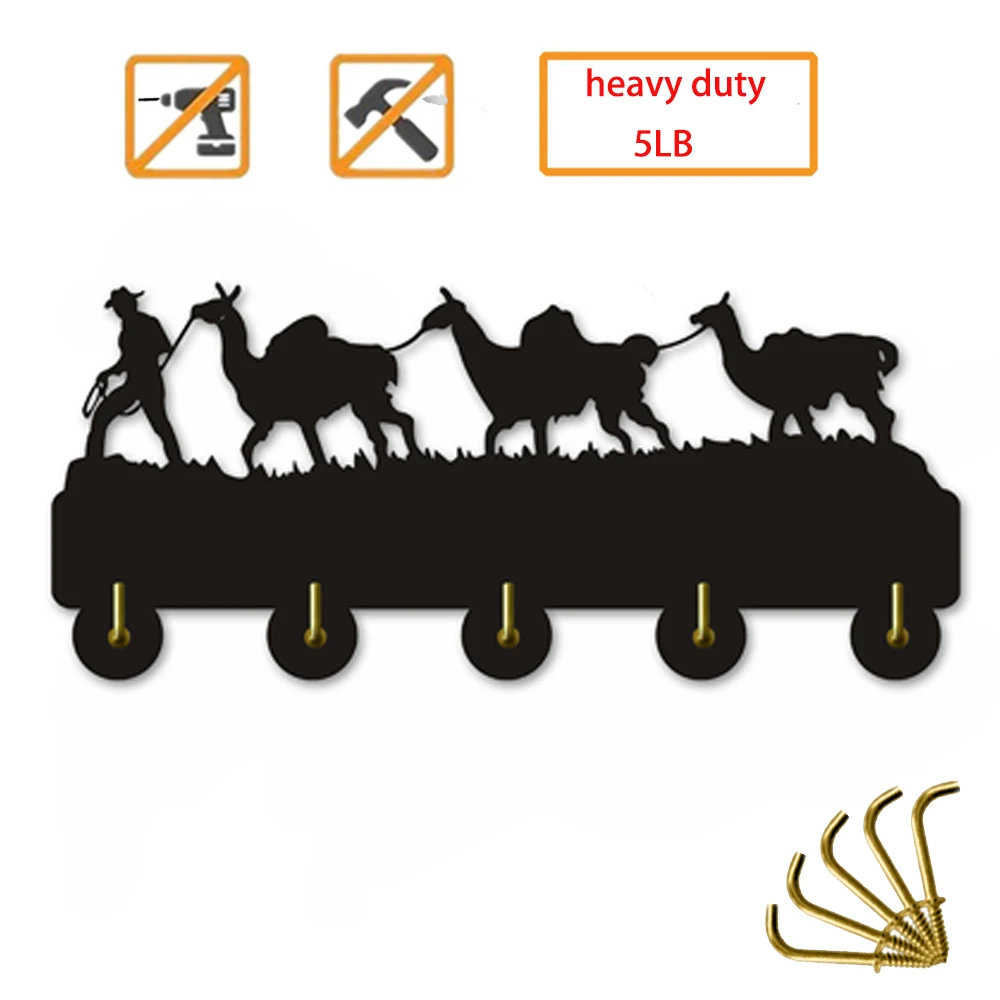 Лама Дезерт крючки для ключей деревянные держатель вешалка стены прихожая и