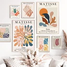 Цветы, декоративные принты, настенная живопись, настенный плакат в эстетике, винтажные Декоративные плакаты, современные абстрактные картины Matisse Line
