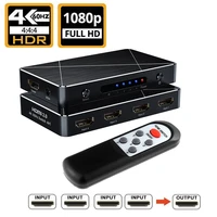 4 port hdmi video switch sgeyr 4x1 hdmi 2 0 4 in 1 out switcher switches support 2160p1080p hdcp 2 2 with ir remote