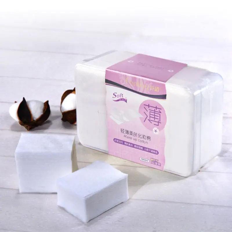 1000 шт./компл. хлопковая подушка для снятия макияжа тонкая мягкая Очищающая