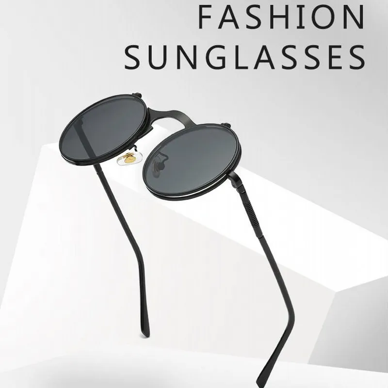 Мужские и женские солнцезащитные очки круглые в стиле ретро UV400|Мужские очки| |
