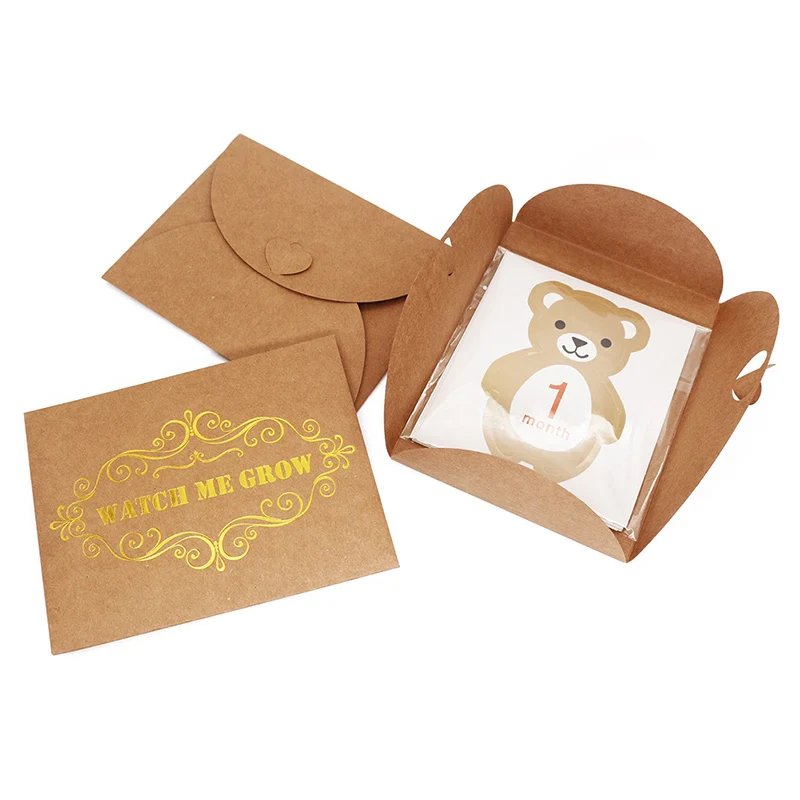 Accesorios para fotograf&iacute;a de beb&eacute;, pegatinas para foto, calcoman&iacute;a mensual de Milestone, accesorios para fotograf&iacute;a de beb&eacute; reci&eacute;n nacido, 12 Uds.-4