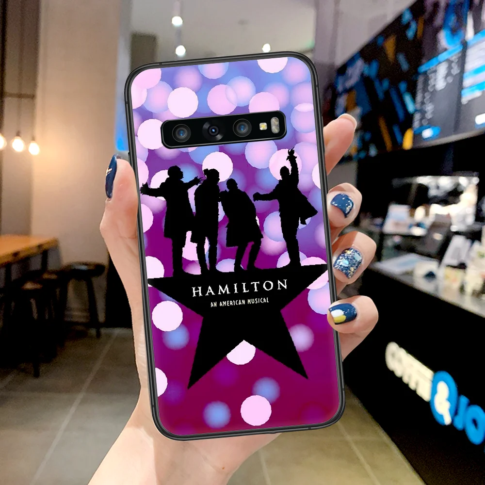 

Hamilton Musical Phone Case For Samsung Galaxy Note S 8 9 10 20 Plus E Lite Uitra black Cover Fashion Back Luxury Hoesjes 3D
