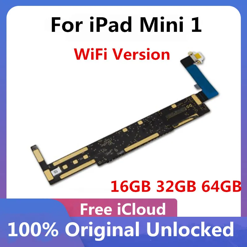 Оригинальная разблокированная материнская плата 16 ГБ 32 64 для Ipad mini 1 версия Wi-Fi с