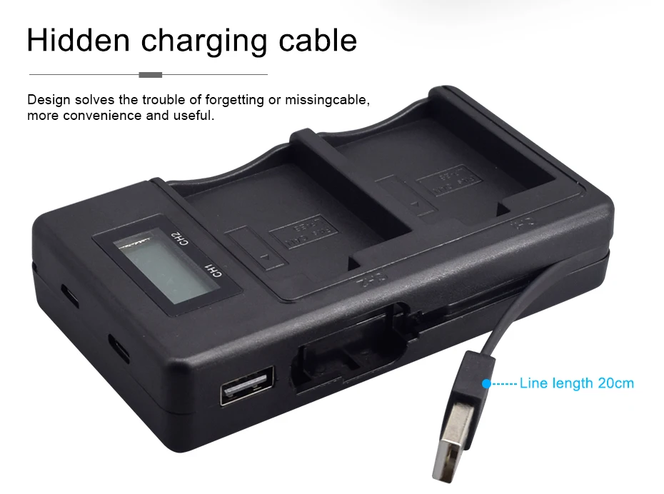 PALO LP-E5 LPE5 ЖК USB зарядное устройство+ 2 шт. LP E5 аккумуляторная батарея для Canon EOS 450D 500D 1000D Kiss X3 Kiss F Rebel Xsi