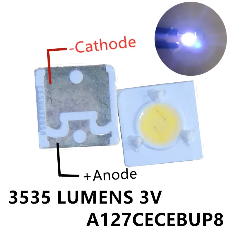 2000pcs LUMENS SMD СВЕТОДИОДНЫЙ 3535 3537 3V 1W холодный белый для подсветки телевизора лампы в