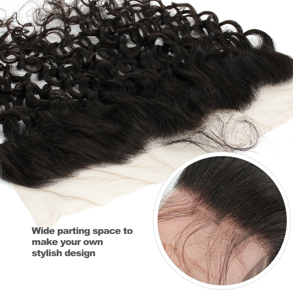 30 32 дюйма пряди глубоких волн с фронтальной застежкой 13x4 HD Прозрачная Кружевная