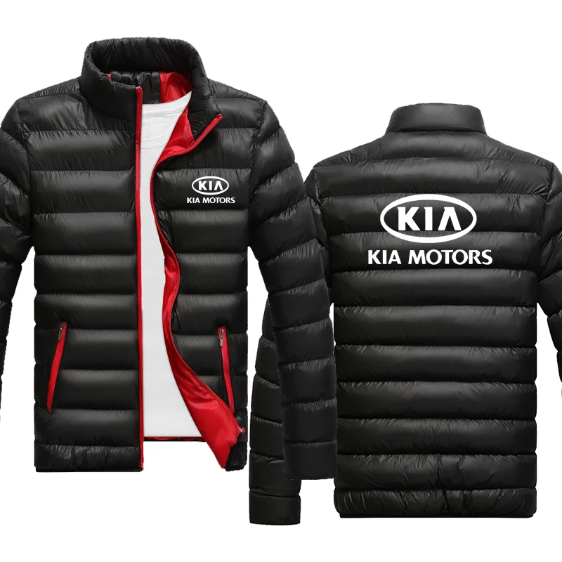 

Высококачественный мужской пуловер, новинка, принт с логотипом автомобиля KIA, утолщенный, сохраняющий тепло, трендовые однотонные мужские к...